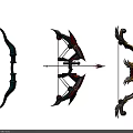 Different Types of Intricate Decorative Bows as Modern and Traditional Weapons