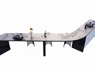 Modern Bar View Bar 3d model