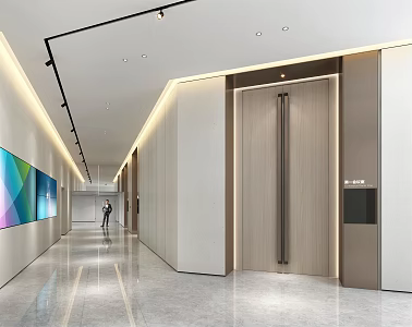 Modern Corridor Office Corridor 3d model