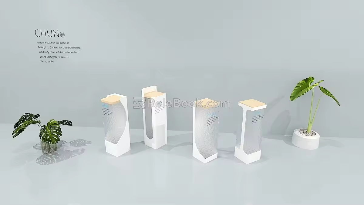 Modern showcase 3d model