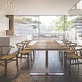Modern Detached House Featuring Large Glass Windows Louvered Design Concrete Steps And Trees