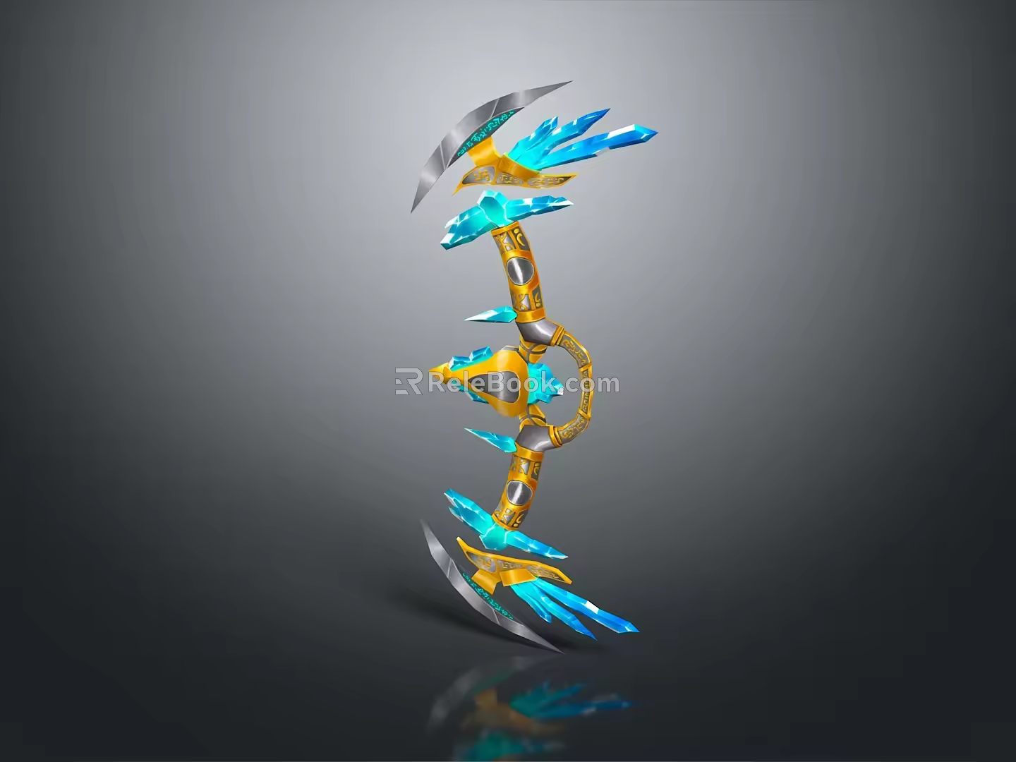 Crossbow Mechanical Crossbow Shift Bow and Arrow Shoot Far Equipment Weapons High-tech Crossbow 3d model
