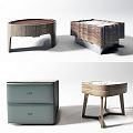 Modern bedside table combination 3d model