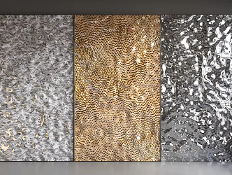 Water corrugated stainless steel plate aluminum plate water corrugated aluminum plate stainless steel plate water corrugated plate wall panel 3d model