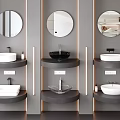 Modern sink combination 3d model