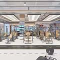 Modern Fitness Gym With Treadmills Weight Benches Large Windows And Bright Workout Area