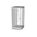 Modern Transparent Glass Shower Cabin With Digital Control Panel And Multi Function Shower Head