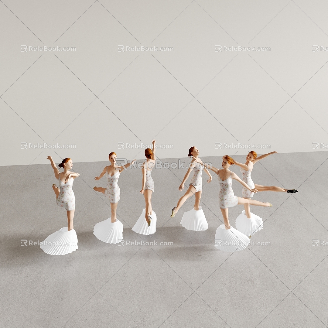 ballet dancer dancer person dancer woman theater person 3d model