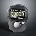 Black Portable Digital Electronic Counter With 00000 Display And Reset Button
