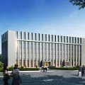 Modern Office Building Office Building Landscape 3d model