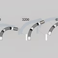 Playground Equipment Curved Tube Structures with 3000 3200 4000 Size Specifications for Kids Outdoor Play