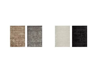 Stylish Square Rugs in Brown Gray Beige Black Tones for Home Decor 3d model