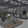 Modern Sleek Clothing Store Interior Design With Fashion Apparel Shoes And Luxury Handbag Displays