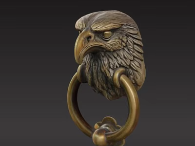 Hawk's Head Door Knob Door Buckle Door Handle 3d model