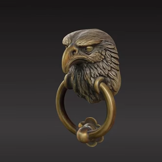 Hawk's Head Door Knob Door Buckle Door Handle 3d model