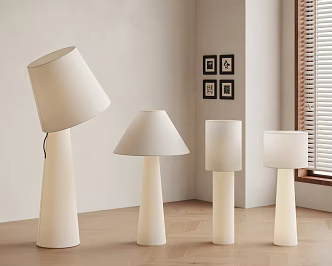 Modern Floor Lamp Fabric Floor Lamp Silent Floor Lamp Mushroom Floor Lamp 3d model