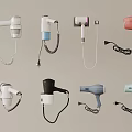 Various Hair Dryers in Different Colors and Designs for Daily Use