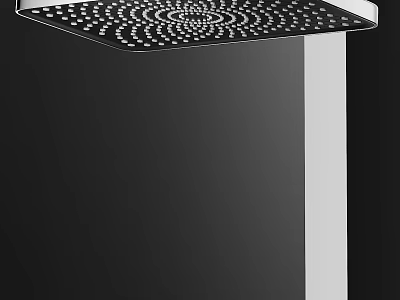 Square Rainfall Shower Head with Modern Design and Multiple Water Spray Holes 3d model
