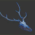 High Quality Medical Device Anatomical Model with Deer Antlers and Skull Structure for Education