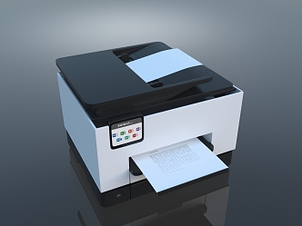 printer laser scanner camera copier fax machine 3d model