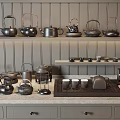 New Chinese Tea Set Teapot Tea Set 3d model
