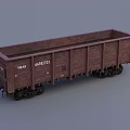 Vintage Northwest Railway Rusty Brown Freight Car With Metal Body And Wheels