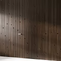 Modern Wooden Wall Paneling Interior Design With Decorative Nails And Smooth Texture