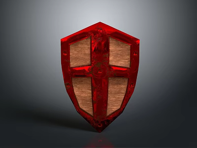Red Shield Shield Military Military Items 3d model Red Shield Shield Military Military Items 3d model