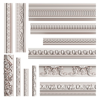 Gypsum Corner Line Group 3d model