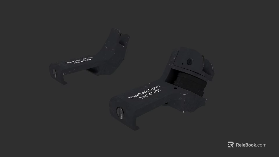 Tactical Weapon Scope Mount For Vortex Optics LRA15 Black Metal Design 3d model