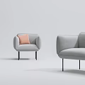 Modern Combination Sofa Combination 3d model
