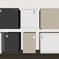 Refrigerator Freezer Combination Freezer 3d model