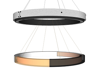 Modern Chandelier Round Metal Chandelier 3d model