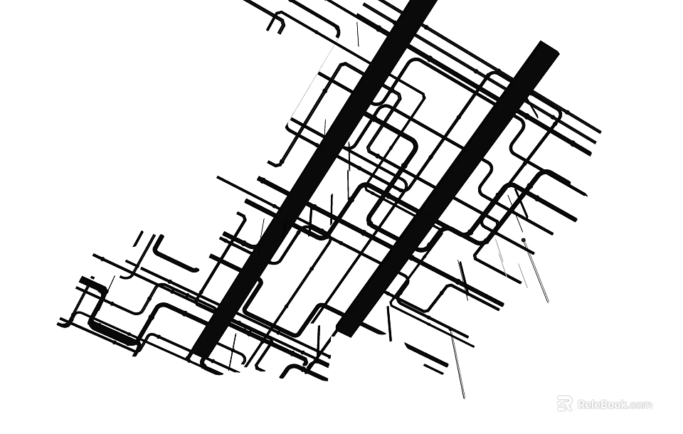Air Conditioner Air Vent Detailed Structural Design With Interlaced Grid Lines 3d model 