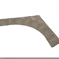 Arched Architectural Stone Component With Textured Brick Structure Design