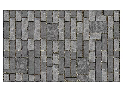 Modern Paving Sitches Floor Paving Outdoor Ground Stone Paving 3d model
