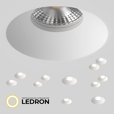 Sleek Modern LED Downlights And Spotlights For Home Ceiling Decoration 3d model