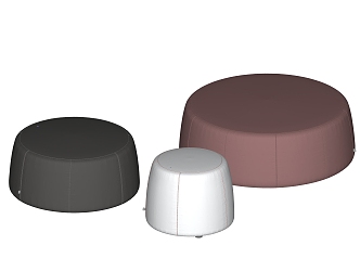 Modern Sofa Stool Casual Stool Combination Ottoman 3d model