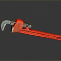 Pipe pliers vise bench vise wrench tool hardware tool processing tool furniture 3d model