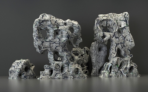 Modern Taihu Stone 3d model