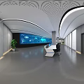 Command and control hall arc technology sense console 3d model