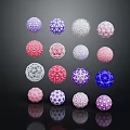 Colorful Geometric Design Sports Balls For Fitness Equipment Training And