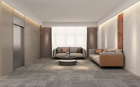 Hotel Rest Area 3d model