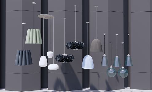 Modern chandelier 3d model