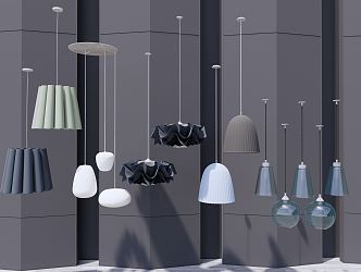 Modern chandelier 3d model