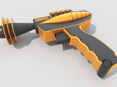 toy gun pistol game props 3d model