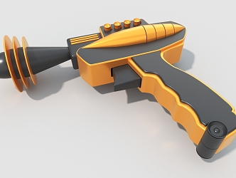 toy gun pistol game props 3d model