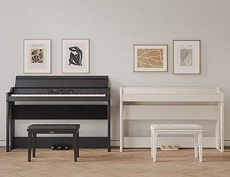 Modern Piano 3d model