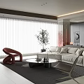 Spacious Modern Luxury Living Room With Soft Sectional Sofa And Stylish Minimalist Interior Design