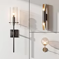 Modern Wall Sconces with Various Designs Glass Shades and Metal Brackets for Home Decor